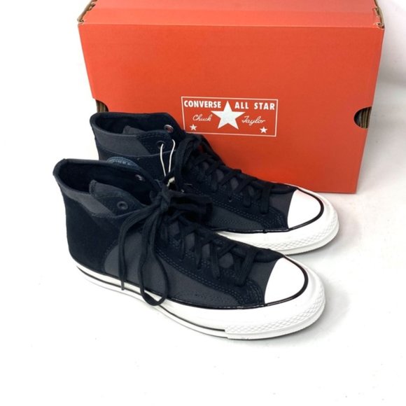 Converse Chuck 70 High Men's Shoes Suede Canvas Black Sneakers Casual A01785C - Picture 8 of 10